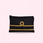 Pochette nera e oro