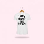 T-Shirt uomo bianca "I WILL CHANGE...