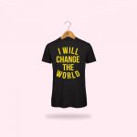 T-Shirt uomo nera "I WILL CHANGE...