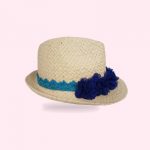 Cappello di paglia Festival (azzurro)
